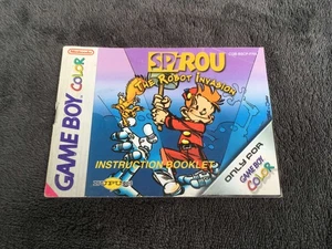 Instrucciones Nintendo GBC Game Boy Color Spirou The Robot Invasion Fra Muy Fina - Imagen 1 de 1