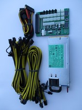 (BIG BUNDLE) - GPU Mining Rig Power Supply Kit ZSX 1200 Watt HP 80 Platinum 94
