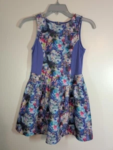 American Girl Truly Me City Chic Dress Size 10 Retired Pink Purple Floral - Picture 1 of 11