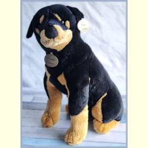 Rare Yomiko Classics Rottweiler Realistic 18" Plush Stuffed Animal Puppy Dog - Picture 1 of 12