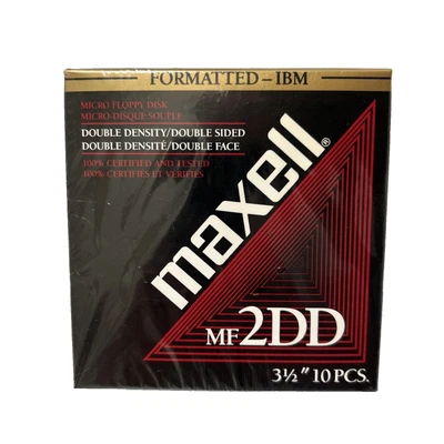 Disquetes Maxell MF 2DD Doble Densidad Doble Cara 3.5" SELLADOS NOS Formateados Foto 1 de 4