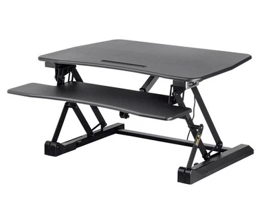 Monoprice Electric Adjustable Sit Stand Riser Table Top/Desk Converter - Black - Image 1 of 4