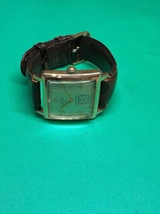 Men's Vintage Elgin De Luxe 10k Gold Filled Wristwatch - Picture 1 of 7