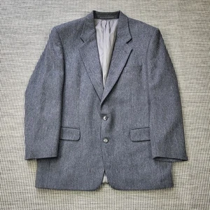 Beale & Inman Tweed Blazer Jacket Mens 40R Grey Yorkshire Wool Woven by Moon - Picture 1 of 10