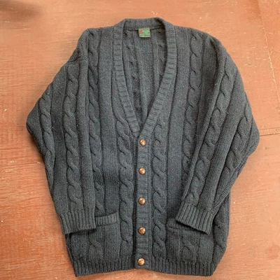 Vintage  Abercrombie  100% Scottish Shetland Wool Cardigan L - Image 1 of 3