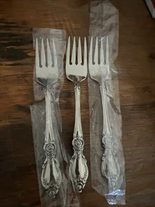 NEW Set of 3 Oneida Community Stainless PLANTATION Salad Fork 6.5" - Picture 1 of 4