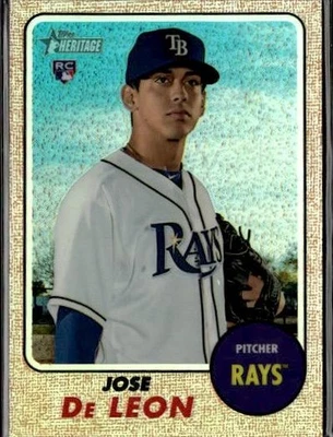 2017 Topps Heritage #THC-642 Jose De Leon Chrome Refractor #/568 - Image 1 of 2