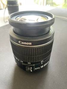 Canon EF-S 18-55mm F/3.5-5.6 II Zoom Camera Lens Black Tested Working - Picture 1 of 6