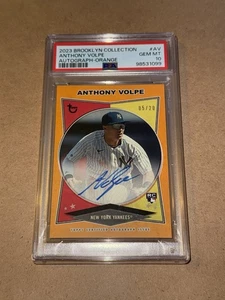 Anthony Volpe Rookie Auto 2023 Brooklyn Collection Orange /25 PSA 10! - Picture 1 of 2