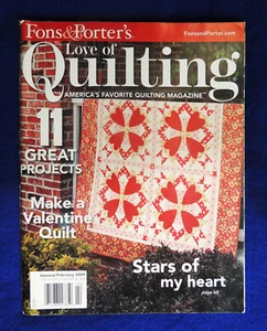 Fons & Porter's Love of Quilting Magazine January/February 2009 Valentine Quilt - Bild 1 von 1