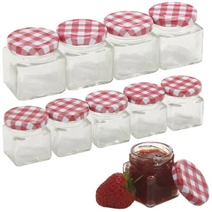 5cm Height Clear Glass Storage Mini Jar Container With Twisted Airtight Lid - Picture 1 of 7