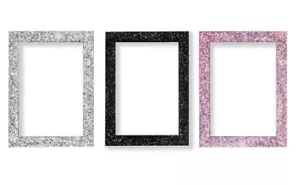 Modern Glitter Range Photo Frame Sparkling Glitter Effect Picture Photo Frame - Picture 1 of 10