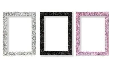 Cornice portafoto moderna effetto glitter scintillante