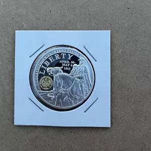 BATTLE OF CHANCELLORSVILLE COMMEMORATIVE COIN PROOF VALUE $99.95 - Picture 1 of 4