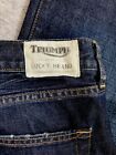 Triumph Motorcycles By Lucky Denim Jeans 361 Vintage Straight 40x32 Whiskers Y2K