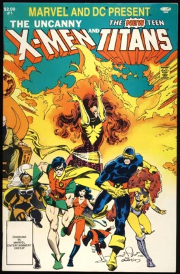MARVEL AND DC PRESENT UNCANNY X-MEN & NEW TEEN TITANS #1 1982 3RD DEATHSTROKE - Imagem 1 de 2