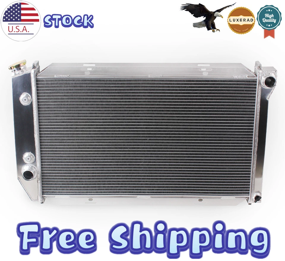 4Row New Radiator For 1975-1976 FORD ELITE/1974-1979 MERCURY COUGAR MOST ENGINES - Image 1 of 4