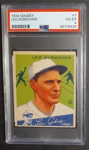 1934 Goudey - #7 Leo Durocher - HOF - PSA 4 VG-EX - Picture 1 of 2