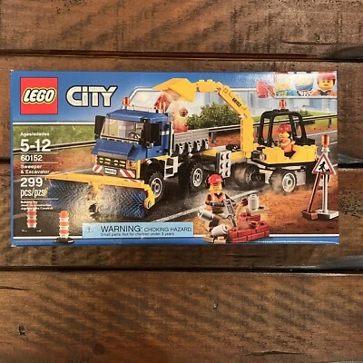 LEGO City Sweeper & Excavator (60152) - Construction - 2017 - New in box -Sealed - Image 1 of 4