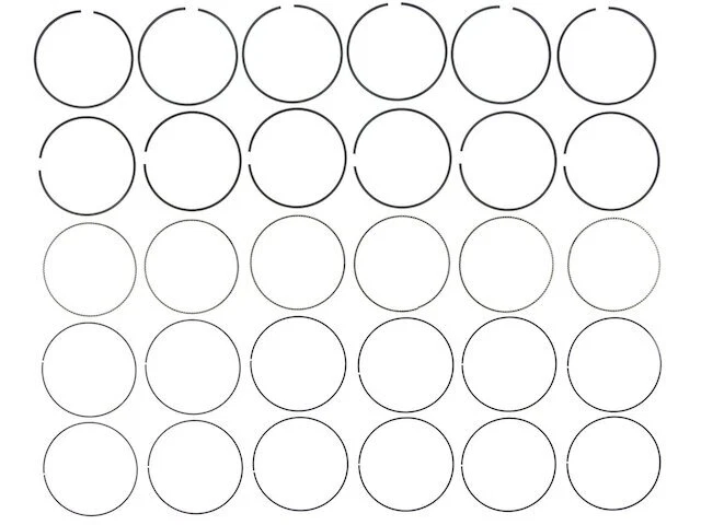 For 2005-2014 Toyota Tundra Piston Ring Hastings 56431NBST 2006 2007 2008 2009 - Image 1 of 2