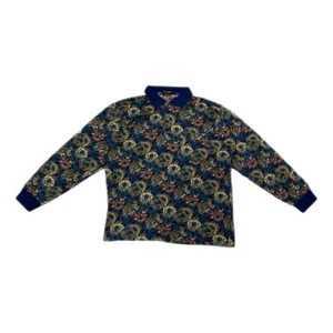 Vintage Celine Long Polo Shirt Men's Monogram Size M - Picture 1 of 7