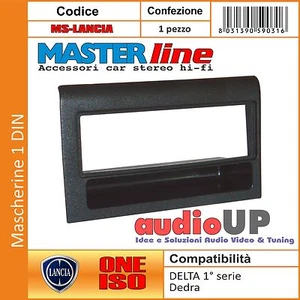 MASCHERINA AUTORADIO 1 DIN LANCIA DELTA PRIMA SERIE. ADATTATORE SINGOLO DIN - Foto 1 di 1