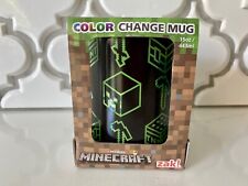 Minecraft Mug Black Green Color Change Coffee Tea Mug 15oz.