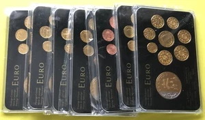 Juego de monedas Euro Prestige, rodio 999er 7 24 Kt. chapado en oro, SELECCIÓN (R6-8-26 - Imagen 1 de 19