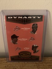 2004 Donruss Throwback Threads Orioles Dynasty /1500 Robinson/Robinson/Palmer 