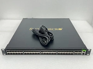 Supermicro SSE-X3348S 48x10GbE 4x40GbE 2xGbE 2x400W Managed Switch - Picture 1 of 12
