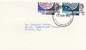 (134631) LIQUIDACIÓN 1965 UIT Telecomunicaciones no fósforo FDC Londres WC 1965 - Imagen 1 de 2