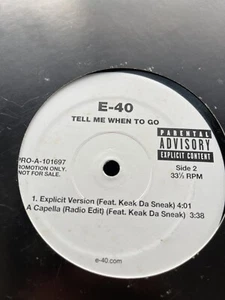 E-40 - Tell Me When To Go PRO - $4.99 Warehouse BINS - STEALS! READ DESCRIPTION - Picture 1 of 1
