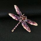Rhinestone Charm Brooch Novelty Pin Animal Women Dragonfly Jewelry Enamel