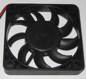 Adda 60 mm Thin Fan - 12 V DC - 16 CFM - 10 mm Thick - 3 Pin Plug - 9 Blade - Picture 1 of 5