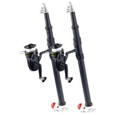 Speeron 2er-Set Teleskop-Angelruten für Einsteiger und Reise, bis 150 cm - Bild 1 von 4