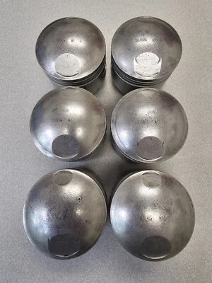 6 PISTONES 8.6:1 A1 MUY BONITOS USADOS ORIGINALES KS PORSCHE 911T 914-6 080160 Foto 1 de 4