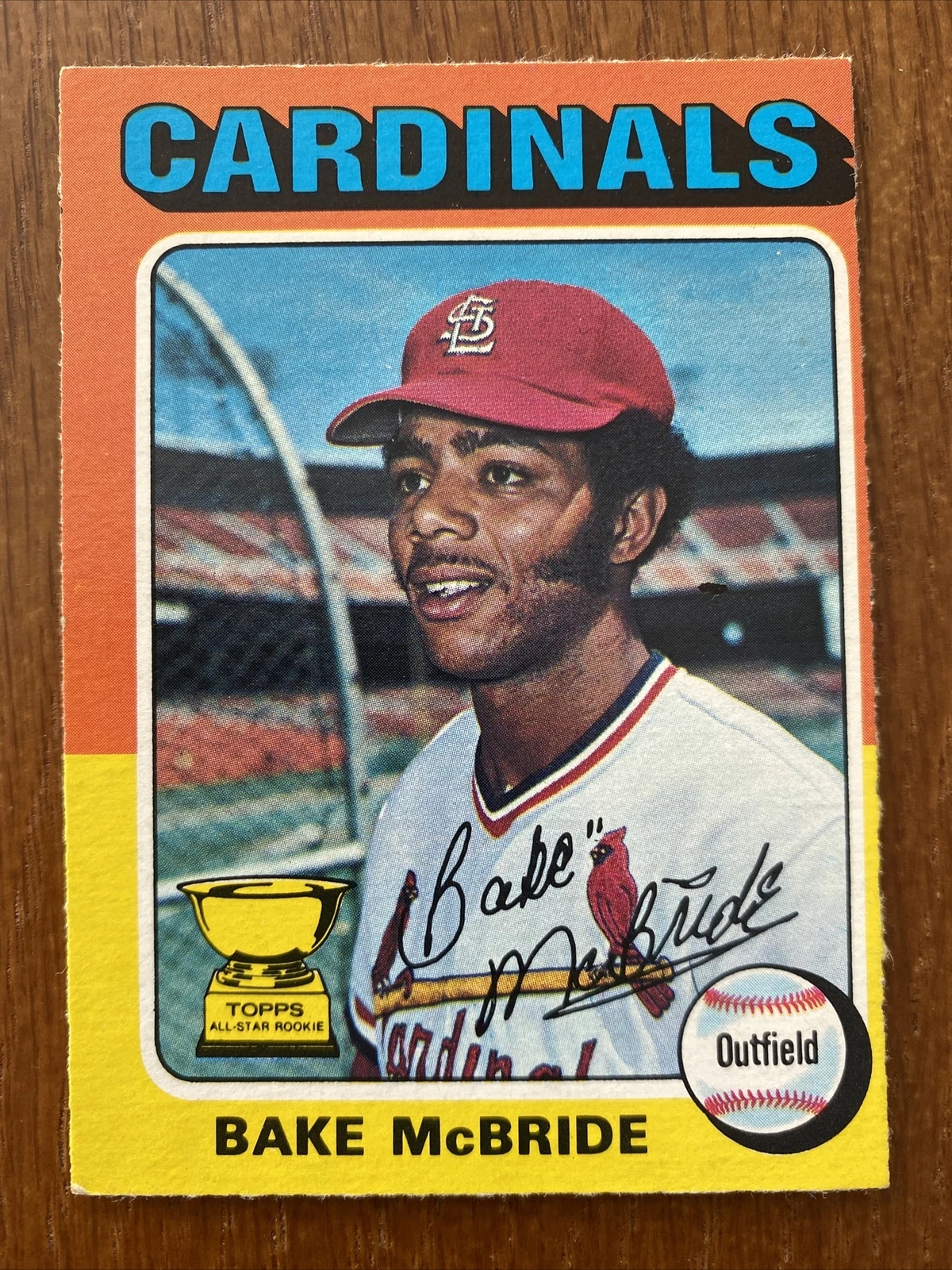 1975 75 OPC O-Pee-Chee Baseball #174 Bake McBride St. Louis Cardinals SHARP EXMT