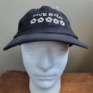 Chrysler Five Star Mens Hat Adjustable Strapback Black Baseball Dad Cap - Picture 1 of 9