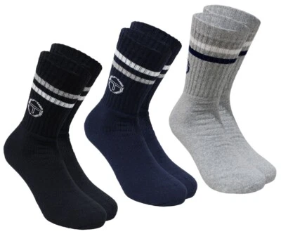 Calzini da Uomo Tennis Sergio Tacchini Pacco da 6 e 12 paia