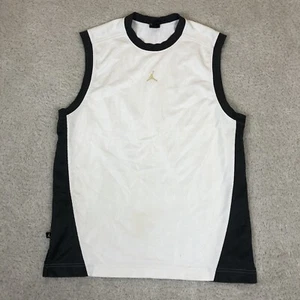 Camiseta sin mangas Jordan Jersy para hombre M mediana blanca baloncesto 20 aniversario DE COLECCIÓN - Imagen 1 de 16