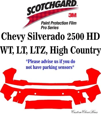 3M Scotchgard Paint Protection Pro Series 2024 2025 Chevy Silverado 2500 HD - Image 1 of 3
