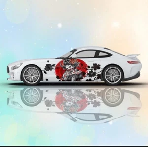 Custom Geisha Livery Racing Side Wrap; JDM Inspired Geisha Custom Decal Side - Picture 1 of 1