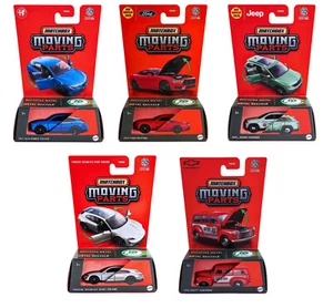 Matchbox Moving Parts Metal Cars 1:64 Scale Collectible Set of 5 Cars - Picture 1 of 5
