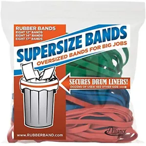 Large Rubber Bands For Kitchen Garbage Trash Can Drum Liners - Picture 1 of 1