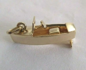 Vintage 14K Gold Boat Pendant with Moving Propeller 1.90 Grams - Picture 1 of 12