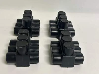 4 PK Burndy (1PLD250-3) UV Black Distribution Connectors 10AWG -250 kcmil - Image 1 of 4