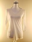 urban outfitters deep v-neck cream long sleeve shirt size m
