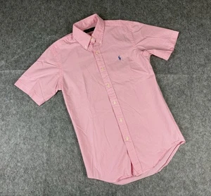 POLO Ralph Lauren Pink Gingham Lightweight oxford Shirt Men's Small - Picture 1 of 5