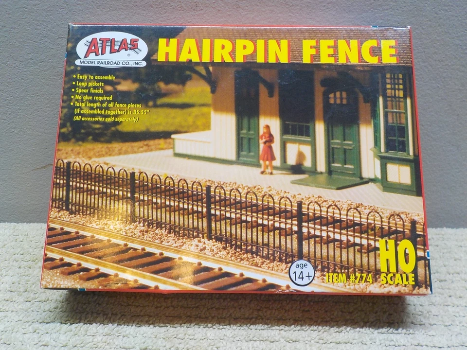 Atlas Model 774 Hairpin Style Fence HO Atl774