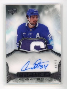2022-23 UPPER DECK PREMIER GAME USED PATCH AUTO SP /15 AUSTON MATTHEWS - LEAFS - Bild 1 von 1